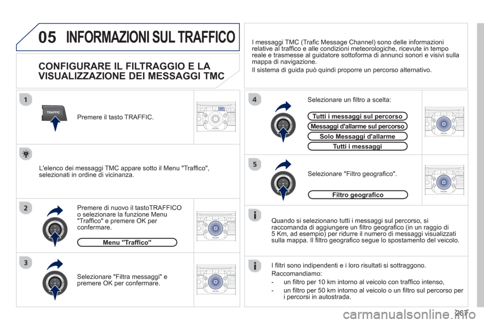 Peugeot 308 SW BL 2012.5 Manuale del proprietario (in Italian) 267
05
TRAFFIC
2ABC3DEF5JKL4GHI6MNO8TUV7PQRS9WXYZ0*#
1RADIO MEDIANAV ESC TRAFFIC
SETUPADDR
BOOK
2ABC3DEF5JKL4GHI6MNO8TUV7PQRS9WXYZ0*#
1RADIO MEDIANAV ESC TRAFFIC
SETUPADDR
BOOK
2ABC3DEF5JKL4GHI6MNO8TU Peugeot 308 SW BL 2012.5 Manuale del proprietario (in Italian) 267
05
TRAFFIC
2ABC3DEF5JKL4GHI6MNO8TUV7PQRS9WXYZ0*#
1RADIO MEDIANAV ESC TRAFFIC
SETUPADDR
BOOK
2ABC3DEF5JKL4GHI6MNO8TUV7PQRS9WXYZ0*#
1RADIO MEDIANAV ESC TRAFFIC
SETUPADDR
BOOK
2ABC3DEF5JKL4GHI6MNO8TU
