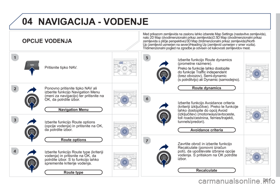 Peugeot 308 SW BL 2012.5  Priročnik za lastnika (in Slovenian) 261
04
NAV2ABC3DEF5JKL4GHI6MNO8TUV7PQRS9WXYZ0*#
1RADIO MEDIANAV ESC TRAFFIC
SETUPADDR
BOOK
2ABC3DEF5JKL4GHI6MNO8TUV7PQRS9WXYZ0*#
1RADIO MEDIANAV ESC TRAFFIC
SETUPADDR
BOOK
2ABC3DEF5JKL4GHI6MNO8TUV7PQR