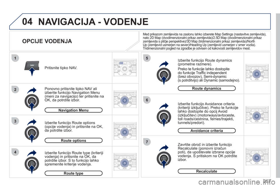 Peugeot 308 SW BL 2011  Priročnik za lastnika (in Slovenian) 257
04
2ABC3DEF5JKL4GHI6MNO8TUV7PQRS9WXYZ0*#
1RADIO MEDIANAVESC TRAFFIC
SETUPADDR
BOOK
2ABC3DEF5JKL4GHI6MNO8TUV7PQRS9WXYZ0*#
1RADIO MEDIANAV ESC TRAFFIC
SETUPADDR
BOOK
NAV
1
3
4
5
6
7
2ABC3DEF5JKL4GHI