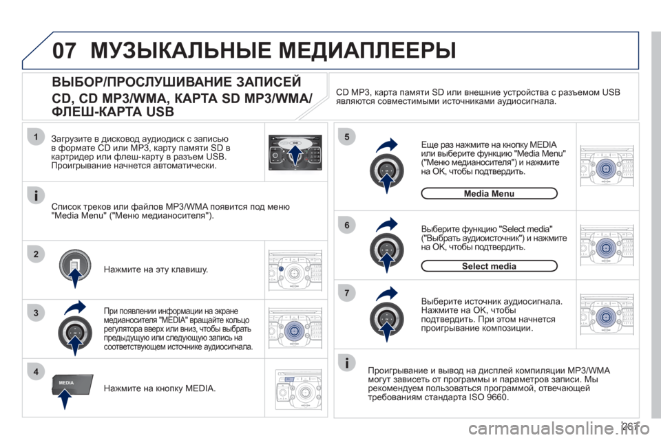 Peugeot 308 SW BL 2011  Инструкция по эксплуатации (in Russian) 267
07
2ABC3DEF5JKL4GHI6MNO8TUV7PQRS9WXYZ0*#
1RADIO MEDIANAV ESC TRAFFIC
SETUPADDR
BOOK
1
4
5
6
2ABC3DEF5JKL4GHI6MNO8TUV7PQRS9WXYZ0*#
1RADIO MEDIANAV ESC TRAFFIC
SETUPADDR
BOOK
2ABC3DEF5JKL4GHI6MNO8TU