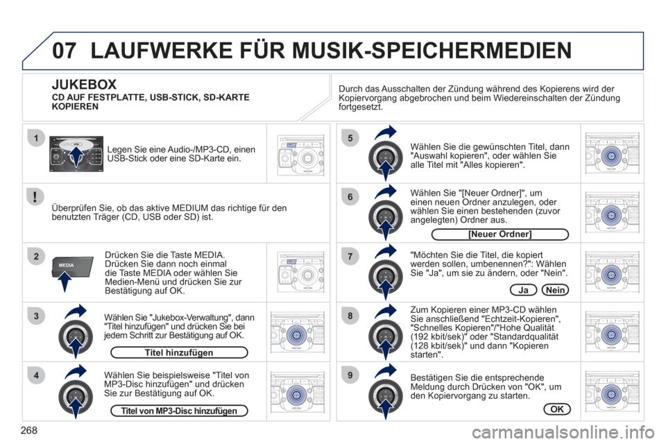 Peugeot 308 SW BL 2011  Betriebsanleitung (in German) 268
07
1
3
42ABC3DEF5JKL4GHI6MNO8TUV7PQRS9WXYZ0*#
1RADIO MEDIANAV ESC TRAFFIC
SETUPADDR
BOOK
2ABC3DEF5JKL4GHI6MNO8TUV7PQRS9WXYZ0*#
1RADIO MEDIANAV ESC TRAFFIC
SETUPADDR
BOOK
2ABC3DEF5JKL4GHI6MNO8TUV7P