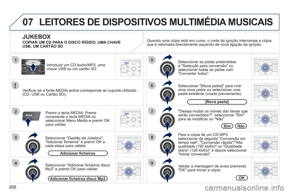 Peugeot 308 SW BL 2011  Manual do proprietário (in Portuguese) 268
07
1
3
42ABC3DEF5JKL4GHI6MNO8TUV7PQRS9WXYZ0*#
1RADIO MEDIANAV ESC TRAFFIC
SETUPADDR
BOOK
2ABC3DEF5JKL4GHI6MNO8TUV7PQRS9WXYZ0*#
1RADIO MEDIANAV ESC TRAFFIC
SETUPADDR
BOOK
2ABC3DEF5JKL4GHI6MNO8TUV7P
