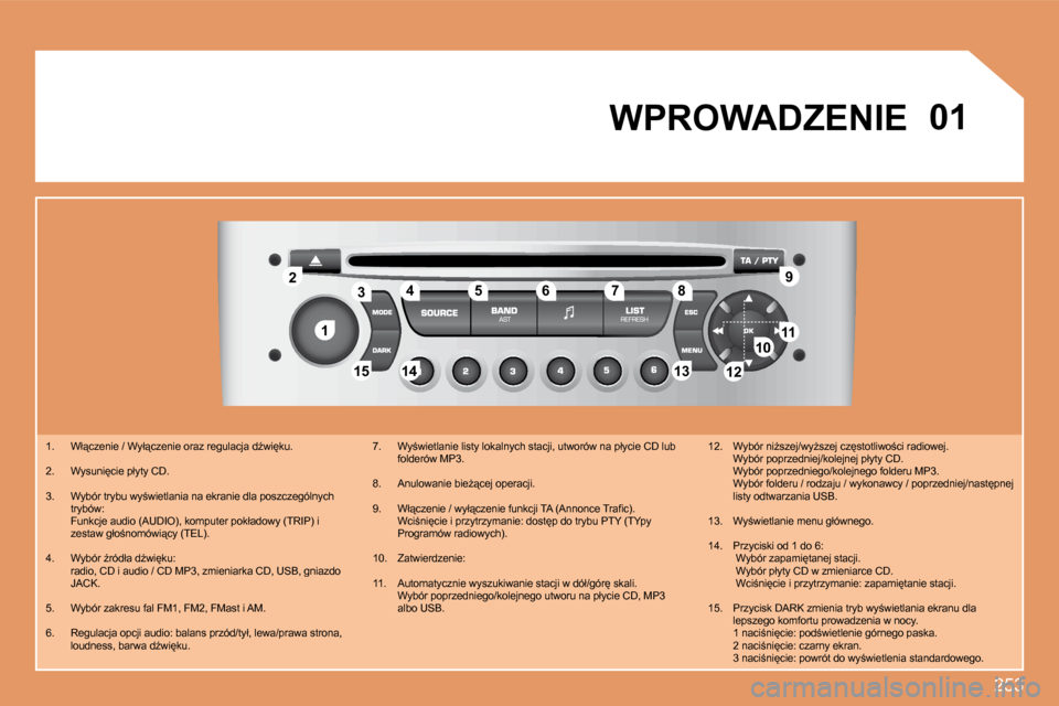 Peugeot 308 SW BL 2008.5  Instrukcja Obsługi (in Polish) 253
�1�1
�2�2
�1�0�1�0�1�1�1�1
�1�3�1�3�1�4�1�4�1�5�1�5
�3�3�4�4�5�5�6�6�7�7�8�8�9�9
�1�2�1�2
�0�1� �W�P�R�O�W�A�D�Z�E�N�I�E
� � � � �1�.� �  �W�ł"�c�z�e�n�i�e� �/� �W�y�ł"�c�z�e�n�i�e� �o�r�a�z� 