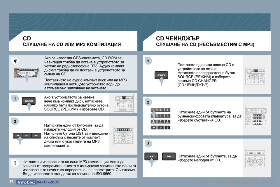 Peugeot 407 C 2005.5  Ръководство за експлоатация (in Bulgarian) �1 
�2�1 
�2
�3
�1�1�0�4�-�1�1�-�2�0�0�5�0�4�-�1�1�-�2�0�0�5
�C�D
hbjoWd?� dW� �C�D� BbB� cg�3� aecfBbWmBv
�C�D� n?Cd>@qg
hbjoWd?� dW� �C�D� �(d?hqYc?h