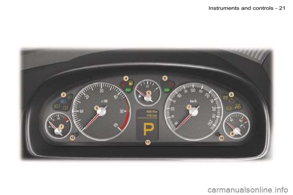 Peugeot 407 C Dag 2006  Owners Manual �2�1�I�n�s�t�r�u�m�e�n�t�s� �a�n�d� �c�o�n�t�r�o�l�s�-  