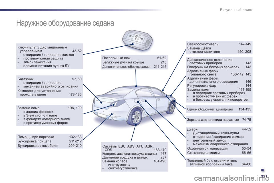 Peugeot 508 Hybrid 2011 Инструкция по эксплуатации (in Russian) .
331
Визуальный поиск
Наружное оборудование седана
Ключ-пульт с дистанционнымуправлением 43-52- отпирание / Peugeot 508 Hybrid 2011 Инструкция по эксплуатации (in Russian) .
331
Визуальный поиск
Наружное оборудование седана
Ключ-пульт с дистанционнымуправлением 43-52- отпирание /