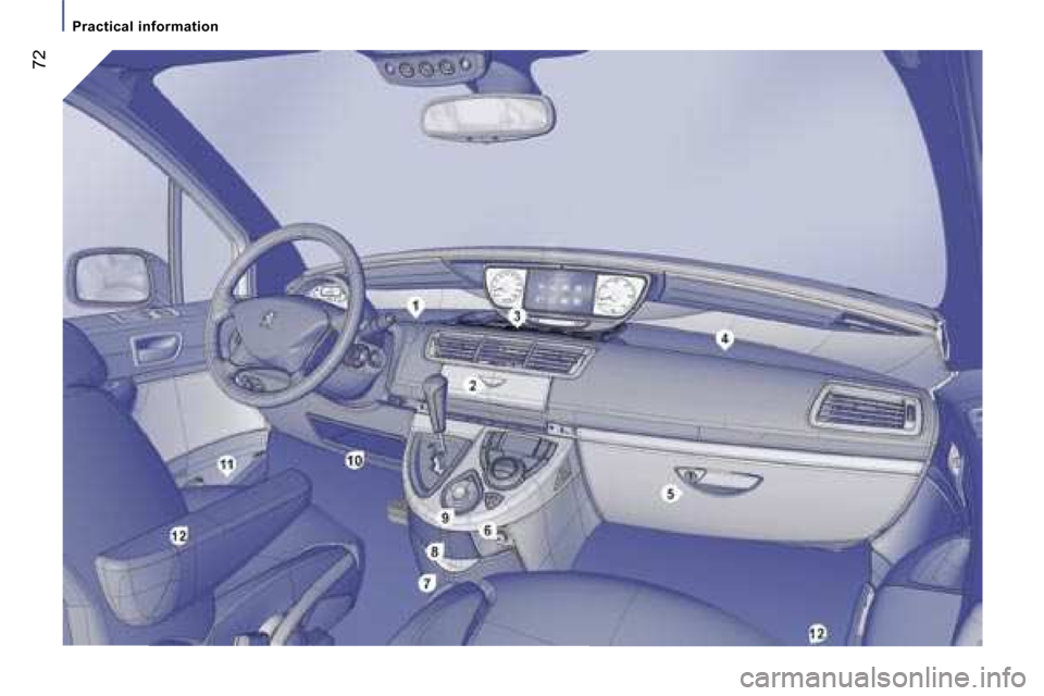 Peugeot 807 Dag 2007.5  Owners Manual �7�2
�P�r�a�c�t�i�c�a�l� �i�n�f�o�r�m�a�t�i�o�n  