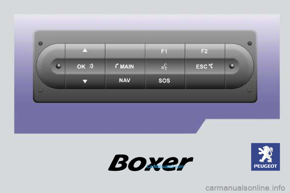 Peugeot Boxer 2006.5  Owners Manual 
