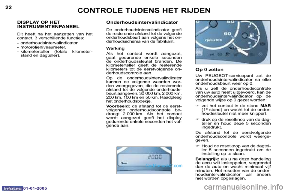 Peugeot Boxer 2005  Handleiding (in Dutch) �C�O�N�T�R�O�L�E� �T�I�J�D�E�N�S� �H�E�T� �R�I�J�D�E�N�2�2
�0�1�-�0�1�-�2�0�0�5
�2�3�C�O�N�T�R�O�L�E� �T�I�J�D�E�N�S� �H�E�T� �R�I�J�D�E�N
�0�1�-�0�1�-�2�0�0�5
�D�I�S�P�L�A�Y� �O�P� �H�E�T�  
�I�N�S�T
