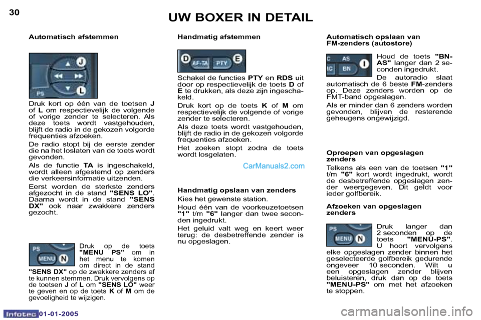 Peugeot Boxer 2005  Handleiding (in Dutch) �3�0
�0�1�-�0�1�-�2�0�0�5
�3�1
�0�1�-�0�1�-�2�0�0�5
�D�r�u�k�  �o�p�  �d�e�  �t�o�e�t�s�  
�"�M�E�N�U�  �P�S�"� �o�m�  �i�n� 
�h�e�t�  �m�e�n�u�  �t�e�  �k�o�m�e�n� 
�o�m�  �d�i�r�e�c�t�  �i�n�  �d�e�