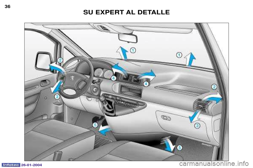 Peugeot Expert 2003.5  Manual del propietario (in Spanish) 26-01-2004
SU EXPERT AL DETALLE
36  