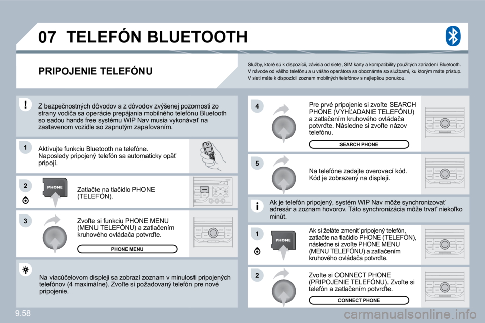 Peugeot Expert Tepee 2010  Užívateľská príručka (in Slovak) 9.58
�0�7
1
�3
�5
�4
�2
1
�2
� �S�l�u�ž�b�y�,� �k�t�o�r�é� �s�ú� �k� �d�i�s�p�o�z�í�c�i�i�,� �z�á�v�i�s�i�a� �o�d� �s�i�e�t�e�,� �S�I�M� �k�a�r�t�y� �a� �k�o�m�p�a�t�i�b�i�l�i�t�y� �p�o�u�ž�i�t�