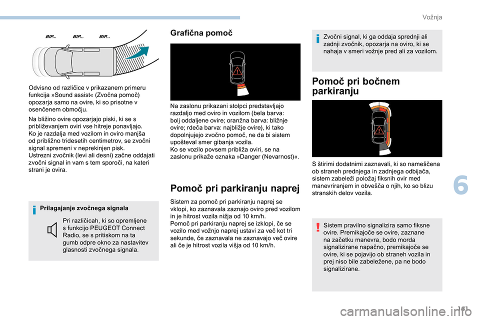 Peugeot Partner 2019  Priročnik za lastnika (in Slovenian) 161
Prilagajanje zvočnega signalaPri 	 različicah, 	 ki 	 so 	 opremljene 	
s f

unkcijo PEUGEOT Connect 
Radio, se s pritiskom na ta 
gumb odpre okno za nastavitev 
glasnosti
	z

vočnega
	s
 ignal