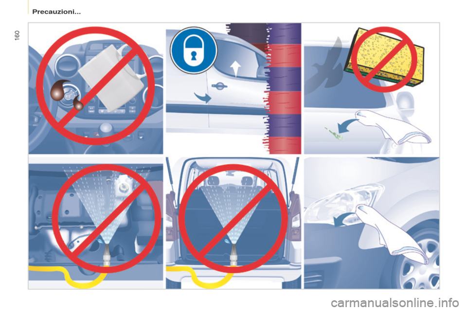 Peugeot Partner 2015  Manuale del proprietario (in Italian) 160
Partner-2-VU_it_Chap08_Aide-rapide_ed01-2015 
Precauzioni...  