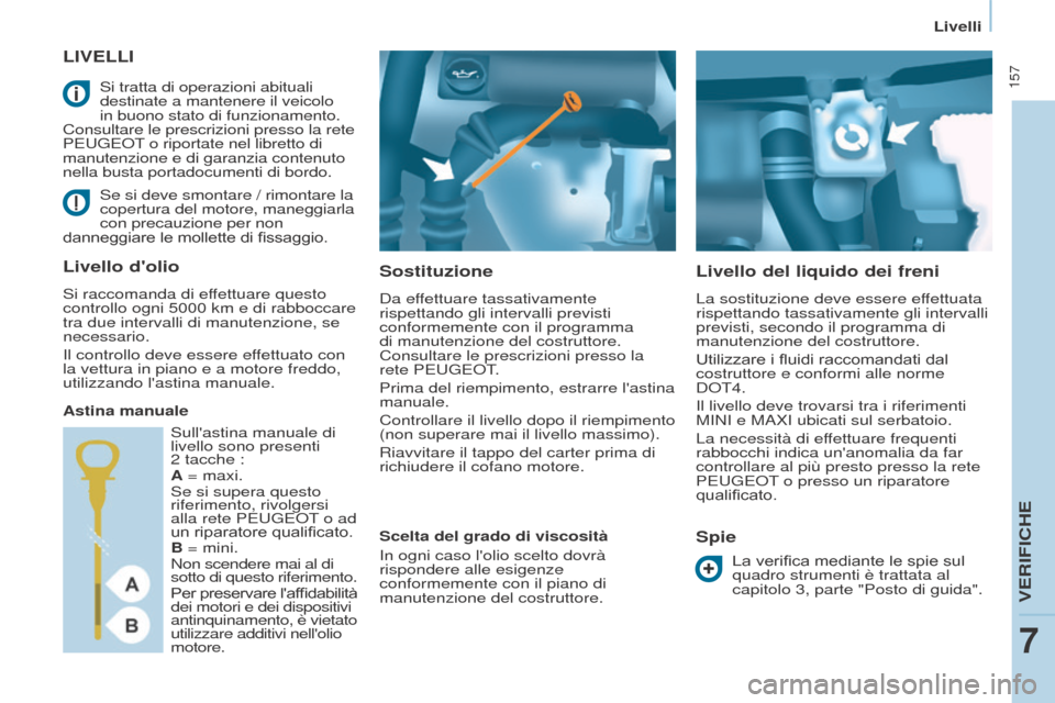 Peugeot Partner Tepee 2017 Manuale del proprietario (in Italian) 157
Partner2VP_it_Chap07_Verification_ed02-2016
Livelli
Partner2VP_it_Chap07_Verification_ed02-2016
LIVELLI
Sostituzione
Da effettuare tassativamente
rispettando gli intervalli previsti
conformemen Peugeot Partner Tepee 2017 Manuale del proprietario (in Italian) 157
Partner2VP_it_Chap07_Verification_ed02-2016
Livelli
Partner2VP_it_Chap07_Verification_ed02-2016
LIVELLI
Sostituzione
Da effettuare tassativamente
rispettando gli intervalli previsti
conformemen