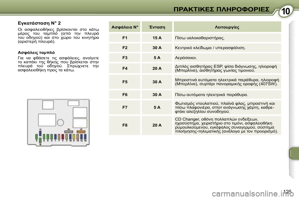 Peugeot 407 2006  Εγχειρίδιο χρήσης (in Greek)  1 0