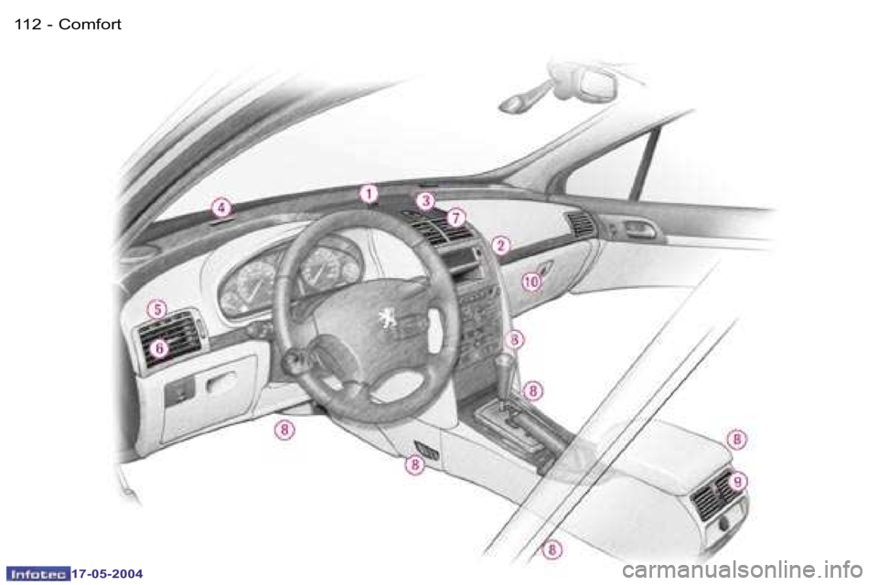Peugeot 407 2004  Handleiding (in Dutch) �1�1�2 �-
�1�7�-�0�5�-�2�0�0�4
�1�1�3
�-
�1�7�-�0�5�-�2�0�0�4
�C�o�m�f�o�r�t  