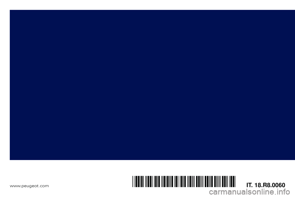 Peugeot 508 2018  Manuale del proprietario (in Italian) www.peugeot .comIT. 18.R8.0060*18.R8.0060* 