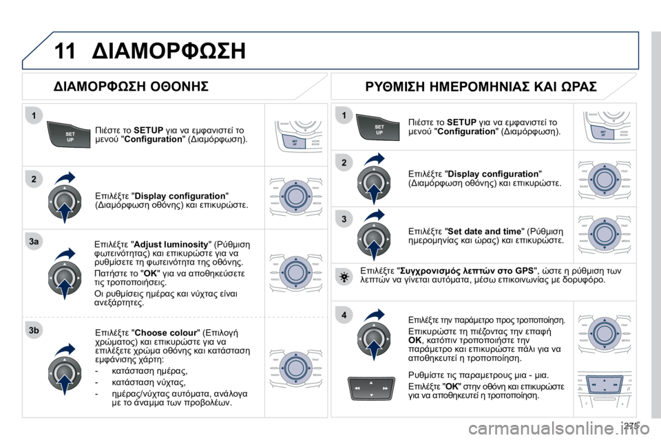 Peugeot 508 2010.5  Εγχειρίδιο χρήσης (in Greek) �2�7�5
11
1
2
�3�a
�3�b
1
2
3
4
� 