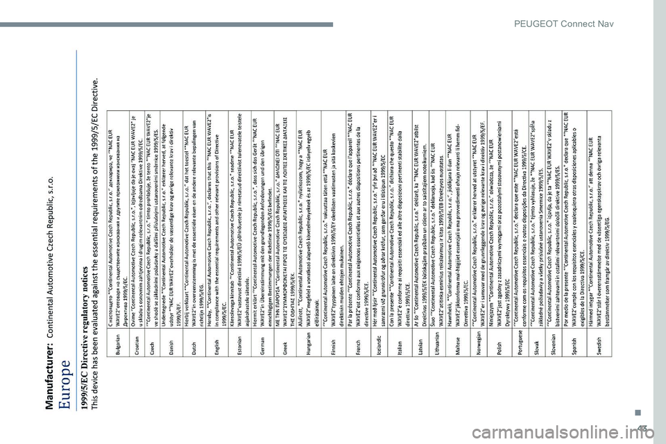 Peugeot 301 2017  Manual del propietario (in Spanish) 43
. 
P  