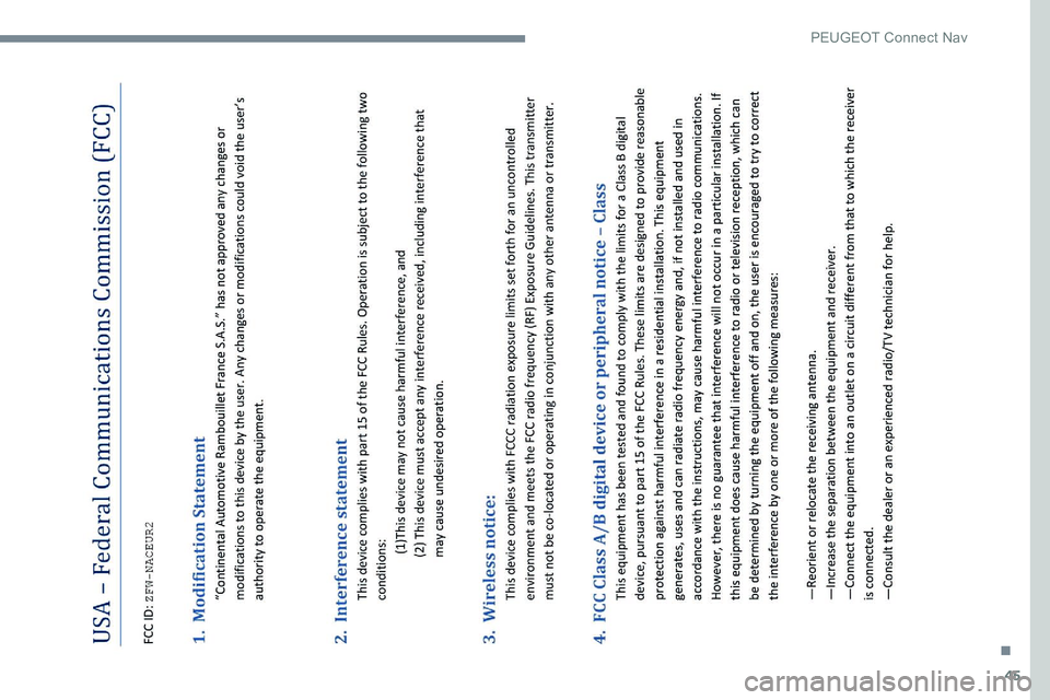 Peugeot 301 2017  Manual do proprietário (in Portuguese) 45
. 
P  