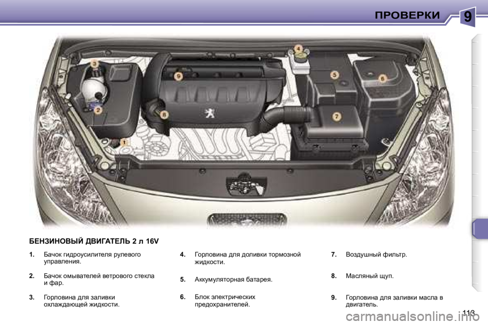 Peugeot 307 2006  Инструкция по эксплуатации (in Russian) �9fgeY?gaB
�1�1�3
�1�.� 
Xwqhd� zb^jhmkbebl_ey� jme_yhzh�  
mijwye_Öby�.
�2�. �  Xwqhd� hfuywl_e_c� y_ljhyhzh� kl_dew� 
b� 