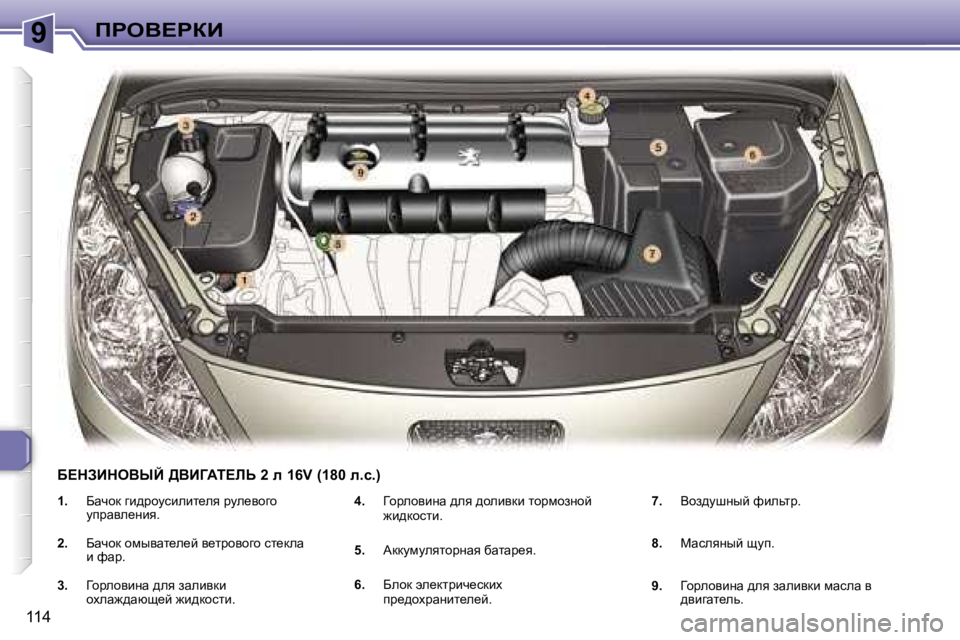 Peugeot 307 2006  Инструкция по эксплуатации (in Russian) �9fgeY?gaB
�1�1�4�1�.� 
Xwqhd� zb^jhmkbebl_ey� jme_yhzh�  
mijwye_Öby�.
�2�. �  Xwqhd� hfuywl_e_c� y_ljhyhzh� kl_dew� 
b� 