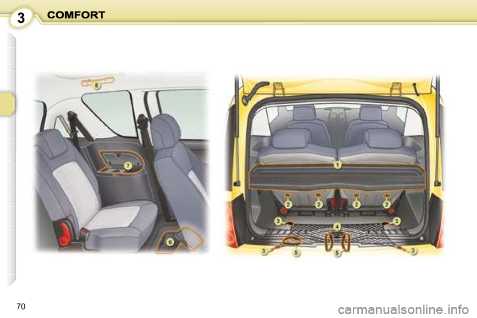 PEUGEOT 1007 DAG 2008  Owners Manual 3
70   