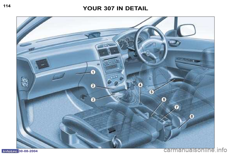 PEUGEOT 307 BREAK DAG 2004  Owners Manual �1�1�4
�3�0�-�0�8�-�2�0�0�4
�1�1�5
�3�0�-�0�8�-�2�0�0�4
�Y�O�U�R� �3�0�7� �I�N� �D�E�T�A�I�L  