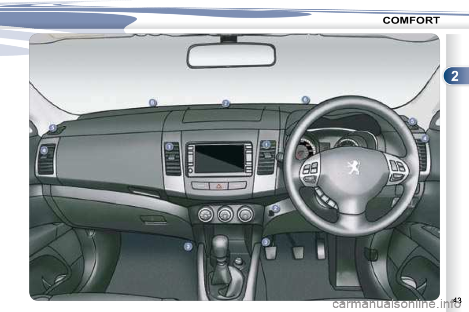 PEUGEOT 4007 2007  Owners Manual 2
COMFORT  