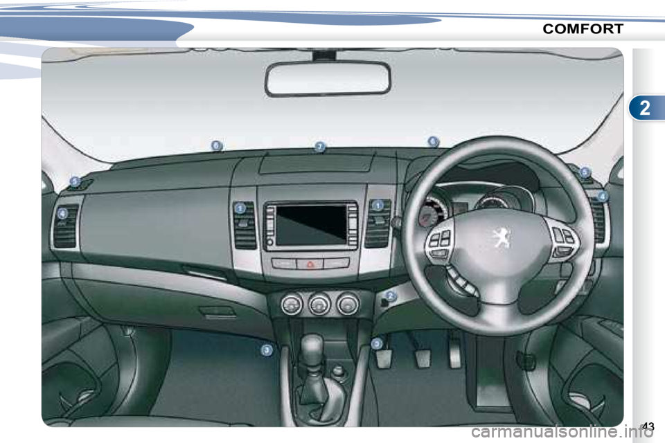 PEUGEOT 4007 2008  Owners Manual 2
COMFORT  