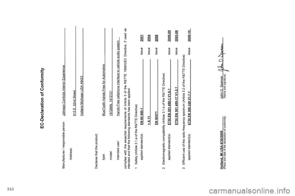 PEUGEOT 4008 2014  Owners Manual 352 
