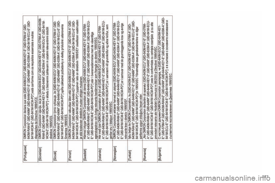 PEUGEOT 4008 2017  Owners Manual 357
4008_en_Chap12_certificats_ed01-2016  