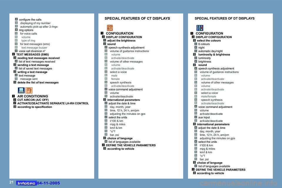 PEUGEOT 407 C DAG 2005  Owners Manual �2�1
�4�5�5�4
�5�3
�2�3�4�3�4�3�4
�4
�5�6�6�5�6
�1�2�2�3
�1�2�3
�4�3
�5�6�6�5�6�6�5�6�6�5�6�4�5�5�3�4�5�5�5�4�5�5�5�5�5�3�4�2�3
�1�2�3
�4�4
�4�3
�4�4
�3�4�5�6�6�5�6�6�5�6�5�6�4�5�5
�3�4�5�5�5�4�5�5�5�