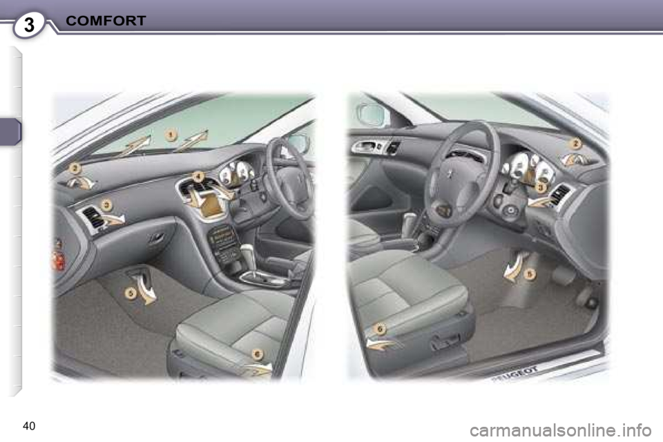 PEUGEOT 607 2006  Owners Manual �3�C�O�M�F�O�R�T
�4�0   