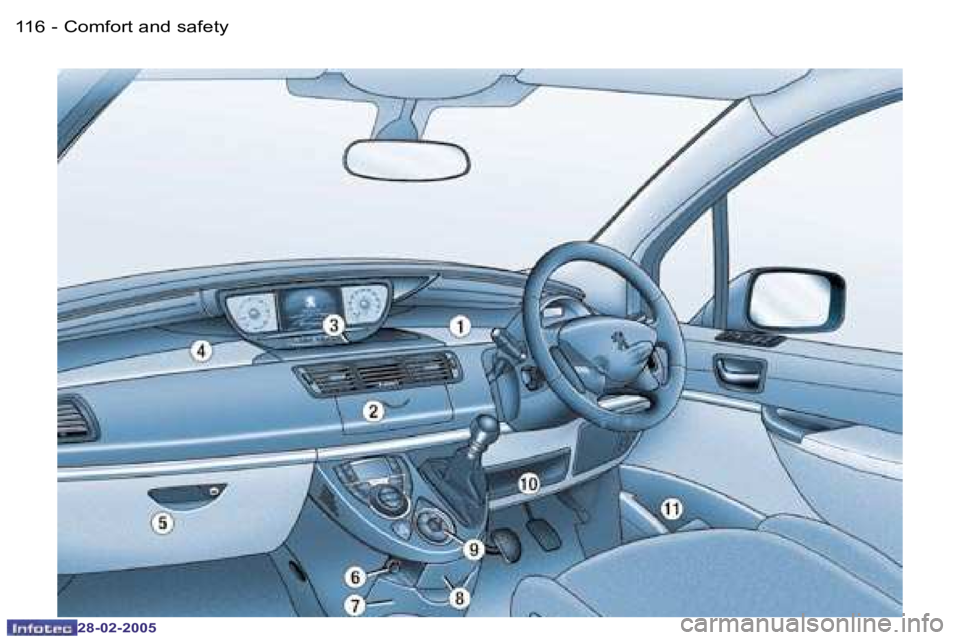 PEUGEOT 807 2005  Owners Manual �1�1�6 �-
�2�8�-�0�2�-�2�0�0�5
�1�1�7
�-
�2�8�-�0�2�-�2�0�0�5
�C�o�m�f�o�r�t� �a�n�d� �s�a�f�e�t�y  
