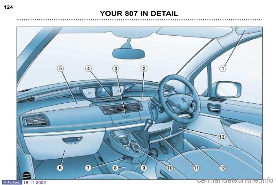 PEUGEOT 807 2002  Owners Manual YOUR 807 IN DETAIL
124
18-11-2002  