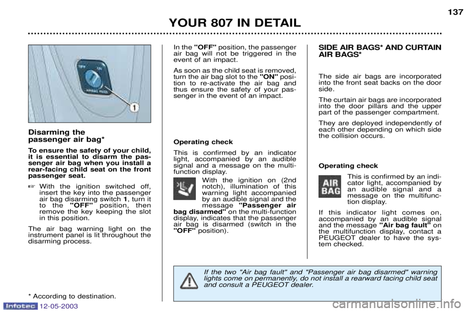 PEUGEOT 807 2003  Owners Manual 
	

	)
# (+#$% 
,(  $(#1($G 

 % (4!4!%#"&@ 
# #    #("  &# (+ % ,( 
 $ (# 1($ % ! # ("" (
(4(#$ 