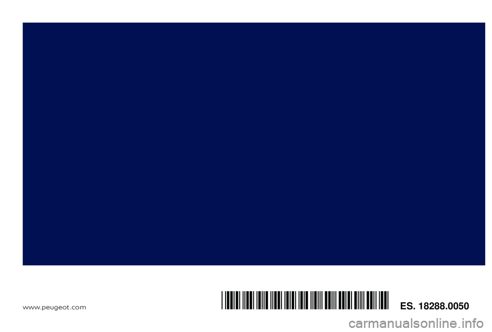 PEUGEOT 2008 2018  Manual del propietario (in Spanish) www.peugeot .comES. 18288.0050*18288.0050* 
