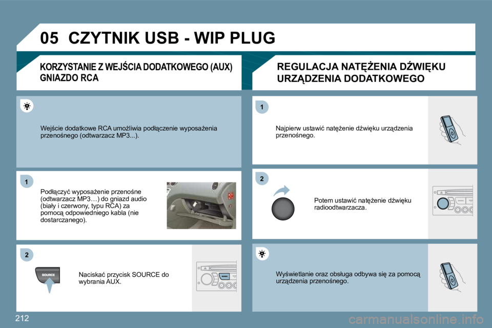 PEUGEOT 207 2010  Instrukcja obsługi (in Polish) �2�1�2
�0�5
�1�1
�2�2
�2�2
�1�1
� �W�y;�w�i�e�t�l�a�n�i�e� �o�r�a�z� �o�b�s�ł�u�g�a� �o�d�b�y�w�a� �s�i
� �z�a� �p�o�m�o�c"� �u�r�z"�d�z�e�n�i�a� �p�r�z�e�n�o;�n�e�g�o�.� 
� �N�a�j�p�i�e