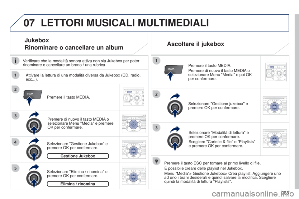 PEUGEOT 3008 2014  Manuale duso (in Italian) 07
MEDIA
MEDIA
2ABC3DEF5JKL4GHI6MNO8TUV7PQRS9WXYZ0*#
1RADIO MEDIANAV
TRAFFIC
SETUPADDR
BOOK
2ABC3DEF5JKL4GHI6MNO8TUV7PQRS9WXYZ0*#
1RADIO MEDIA NAV
TRAFFIC
SETUPADDR
BOOK
2ABC3DEF5JKL4GHI6MNO8TUV7PQRS9