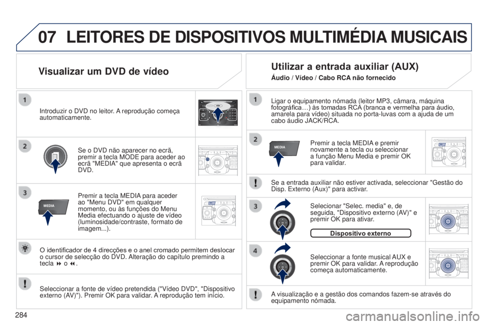 PEUGEOT 3008 2014  Manual de utilização (in Portuguese) 07
MEDIA
2ABC3DEF5JKL4GHI6MNO8TUV7PQRS9WXYZ0*#
1RADIOM EDIA NAV
ESCTRAFFIC
SETUPADDR
BOOK
MEDIA
2ABC3DEF5JKL4GHI6MNO8TUV7PQRS9WXYZ0*#
1RADIO MEDIA NAV
TRAFFIC
SETUPADDR
BOOK
2ABC3DEF5JKL4GHI6MNO8TUV7P