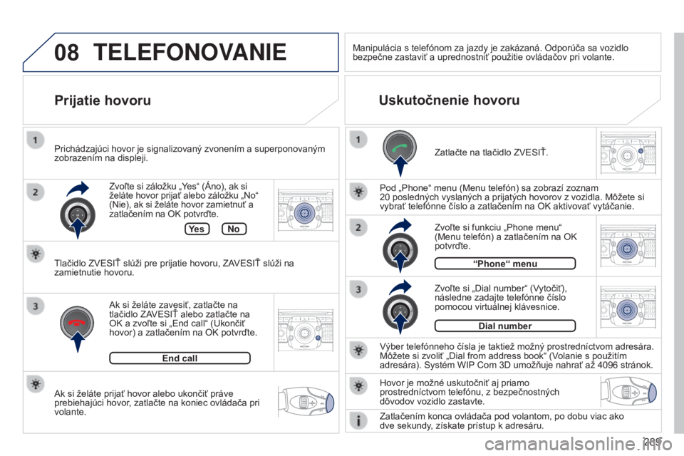 PEUGEOT 3008 2014  Návod na použitie (in Slovakian) 08
2ABC3DEF5JKL4GHI6MNO8TUV7PQRS9WXYZ0*#
1RADIO MEDIANAV
TRAFFIC
SETUPADDR
BOOK
2ABC3DEF5JKL4GHI6MNO8TUV7PQRS9WXYZ0*#
1RADIO MEDIA NAV
TRAFFIC
SETUPADDR
BOOK
2ABC3DEF5JKL4GHI6MNO8TUV7PQRS9WXYZ0*#
1RAD