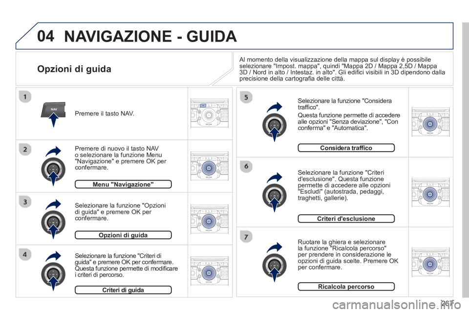 PEUGEOT 3008 2013.5.  Manuale duso (in Italian) 267
04
NAV2ABC3DEF5JKL4GHI6MNO8TUV7PQRS9WXYZ0*#
1RADIO MEDIANAV TRAFFIC
SETUPADDR
BOOK
2ABC3DEF5JKL4GHI6MNO8TUV7PQRS9WXYZ0*#
1RADIO MEDIANAV TRAFFIC
SETUPADDR
BOOK
2ABC3DEF5JKL4GHI6MNO8TUV7PQRS9WXYZ0*