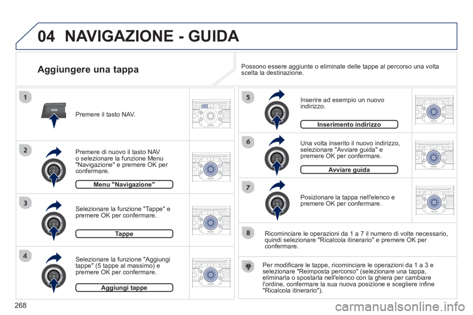 PEUGEOT 3008 2013.5.  Manuale duso (in Italian) 268
04
NAV2ABC3DEF5JKL4GHI6MNO8TUV7PQRS9WXYZ0*#
1RADIO MEDIANAV TRAFFIC
SETUPADDR
BOOK
2ABC3DEF5JKL4GHI6MNO8TUV7PQRS9WXYZ0*#
1RADIO MEDIANAV TRAFFIC
SETUPADDR
BOOK
2ABC3DEF5JKL4GHI6MNO8TUV7PQRS9WXYZ0*
