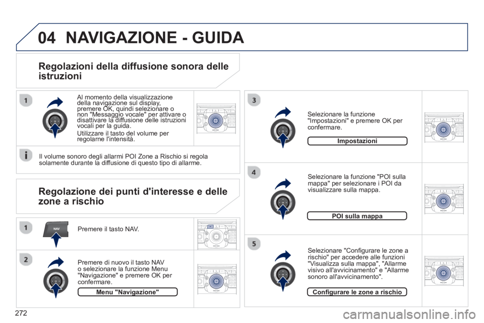 PEUGEOT 3008 2013.5.  Manuale duso (in Italian) 272
NAV
04
2ABC3DEF5JKL4GHI6MNO8TUV7PQRS9WXYZ0*#
1RADIO MEDIANAV TRAFFIC
SETUPADDR
BOOK
2ABC3DEF5JKL4GHI6MNO8TUV7PQRS9WXYZ0*#
1RADIO MEDIANAV TRAFFIC
SETUPADDR
BOOK
2ABC3DEF5JKL4GHI6MNO8TUV7PQRS9WXYZ0