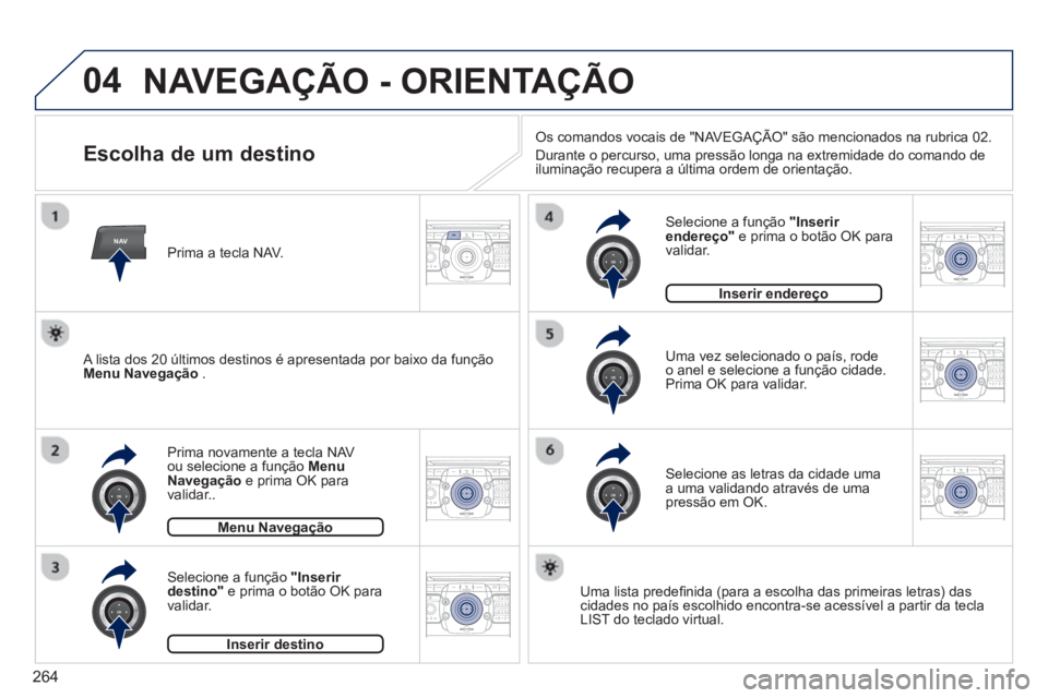 PEUGEOT 3008 2013.5. Manual de utilização (in Portuguese) 264
04
NAV2ABC3DEF5JKL4GHI6MNO8TUV7PQRS9WXYZ0*#
1RADIO MEDIANAV TRAFFIC
SETUPADDR
BOOK
2ABC3DEF5JKL4GHI6MNO8TUV7PQRS9WXYZ0*#
1RADIO MEDIANAV TRAFFIC
SETUPADDR
BOOK
2ABC3DEF5JKL4GHI6MNO8TUV7PQRS9WXYZ0* PEUGEOT 3008 2013.5. Manual de utilização (in Portuguese) 264
04
NAV2ABC3DEF5JKL4GHI6MNO8TUV7PQRS9WXYZ0*#
1RADIO MEDIANAV TRAFFIC
SETUPADDR
BOOK
2ABC3DEF5JKL4GHI6MNO8TUV7PQRS9WXYZ0*#
1RADIO MEDIANAV TRAFFIC
SETUPADDR
BOOK
2ABC3DEF5JKL4GHI6MNO8TUV7PQRS9WXYZ0*