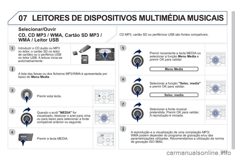 PEUGEOT 3008 2013.5. Manual de utilização (in Portuguese) 277
07
MEDIA
2ABC3DEF5JKL4GHI6MNO8TUV7PQRS9WXYZ0*#
1RADIO MEDIANAV ESC TRAFFIC
SETUPADDR
BOOK
2ABC3DEF5JKL4GHI6MNO8TUV7PQRS9WXYZ0*#
1RADIO MEDIANAV TRAFFIC
SETUPADDR
BOOK
2ABC3DEF5JKL4GHI6MNO8TUV7PQRS PEUGEOT 3008 2013.5. Manual de utilização (in Portuguese) 277
07
MEDIA
2ABC3DEF5JKL4GHI6MNO8TUV7PQRS9WXYZ0*#
1RADIO MEDIANAV ESC TRAFFIC
SETUPADDR
BOOK
2ABC3DEF5JKL4GHI6MNO8TUV7PQRS9WXYZ0*#
1RADIO MEDIANAV TRAFFIC
SETUPADDR
BOOK
2ABC3DEF5JKL4GHI6MNO8TUV7PQRS