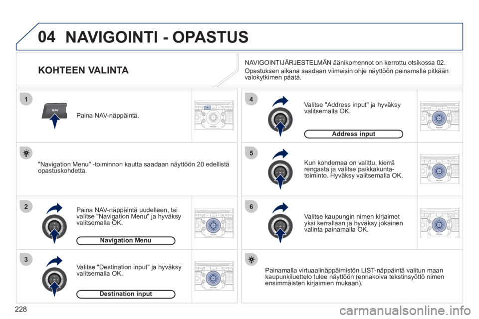 PEUGEOT 3008 2012 Omistajan Käsikirja (in Finnish) 228
04
NAV
1
2
3
4
5
6
2ABC3DEF5JKL4GHI6MNO8TUV7PQRS9WXYZ0*#
1RADIO MEDIANAV ESC TRAFFIC
SETUPADDR
BOOK
2ABC3DEF5JKL4GHI6MNO8TUV7PQRS9WXYZ0*#
1RADIO MEDIANAV ESC TRAFFIC
SETUPADDR
BOOK
2ABC3DEF5JKL4GH PEUGEOT 3008 2012 Omistajan Käsikirja (in Finnish) 228
04
NAV
1
2
3
4
5
6
2ABC3DEF5JKL4GHI6MNO8TUV7PQRS9WXYZ0*#
1RADIO MEDIANAV ESC TRAFFIC
SETUPADDR
BOOK
2ABC3DEF5JKL4GHI6MNO8TUV7PQRS9WXYZ0*#
1RADIO MEDIANAV ESC TRAFFIC
SETUPADDR
BOOK
2ABC3DEF5JKL4GH