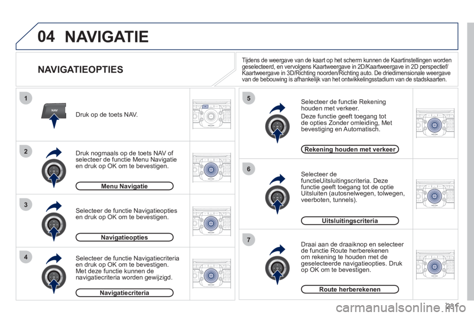 PEUGEOT 3008 2011.5  Instructieboekje (in Dutch) 231
04
NAV
1
3
4
5
6
7
2
2ABC3DEF5JKL4GHI6MNO8TUV7PQRS9WXYZ0*#
1RADIO MEDIANAV ESC TRAFFIC
SETUPADDR
BOOK
2ABC3DEF5JKL4GHI6MNO8TUV7PQRS9WXYZ0*#
1RADIO MEDIANAV ESC TRAFFIC
SETUPADDR
BOOK
2ABC3DEF5JKL4